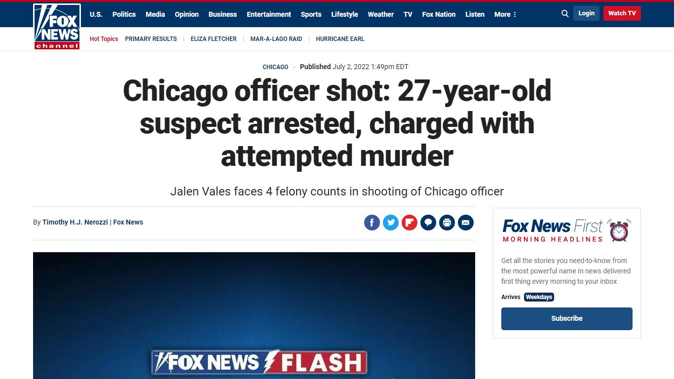 Chicago officer shot: 27-year-old suspect arrested, charged with ...